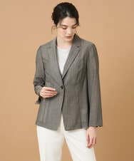 PRJGD59590 CHRISTIAN AUJARD(クリスチャン・オジャール) [イージーケア]サマーウールジャケット ブラウン