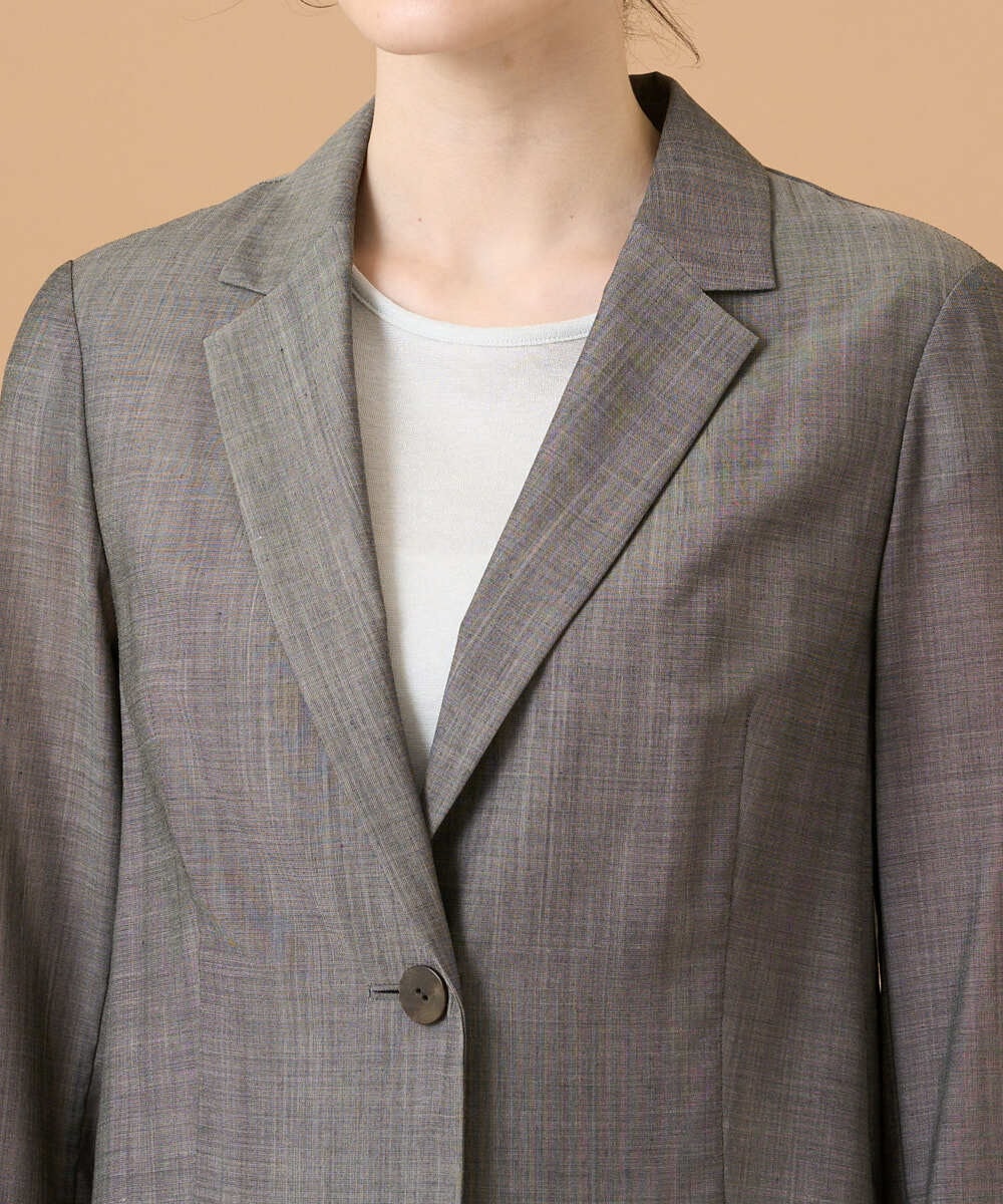 PRJGD59590 CHRISTIAN AUJARD(クリスチャン・オジャール) [イージーケア]サマーウールジャケット ブラウン