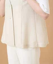 PRJGD60430 CHRISTIAN AUJARD(クリスチャン・オジャール) リネンライクカラミ ジレ アイボリー