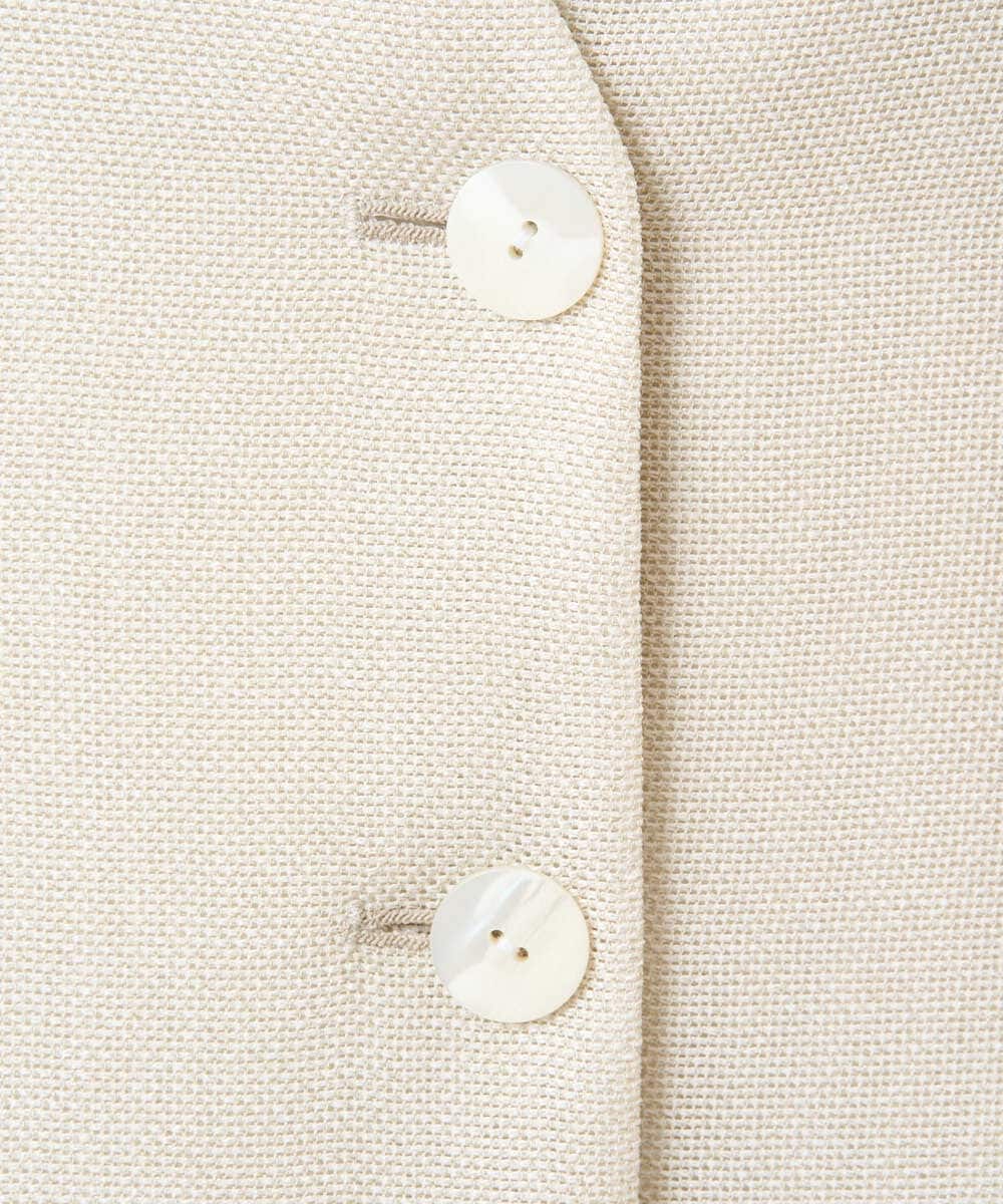 PRJGD60430 CHRISTIAN AUJARD(クリスチャン・オジャール) リネンライクカラミ ジレ アイボリー