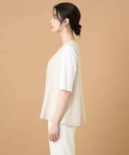 PRJGD60430 CHRISTIAN AUJARD(クリスチャン・オジャール) リネンライクカラミ ジレ アイボリー