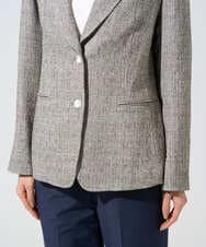 PRJGE01590 CHRISTIAN AUJARD(クリスチャン・オジャール) [セットアップ対応]ラスティックツイードジャケット ブラウン