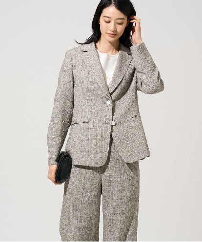 PRJGE01590 CHRISTIAN AUJARD [セットアップ対応]ラスティックツイードジャケット