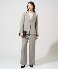 PRJGE01590 CHRISTIAN AUJARD(クリスチャン・オジャール) [セットアップ対応]ラスティックツイードジャケット ブラウン