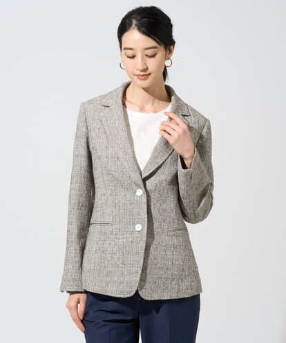 PRJGE01590 CHRISTIAN AUJARD [セットアップ対応]ラスティックツイードジャケット