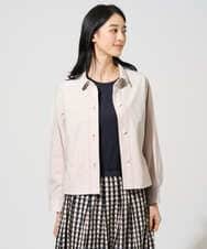 PRJGE07470 CHRISTIAN AUJARD(クリスチャン・オジャール) [セットアップ対応]ジャージーデニムジャケット ベージュ