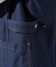 PRJGE08420 CHRISTIAN AUJARD(クリスチャン・オジャール) [セットアップ対応]ジャージーデニムジレ ネイビー