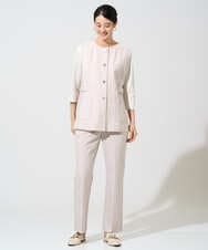 PRJGE08420 CHRISTIAN AUJARD(クリスチャン・オジャール) [セットアップ対応]ジャージーデニムジレ ベージュ