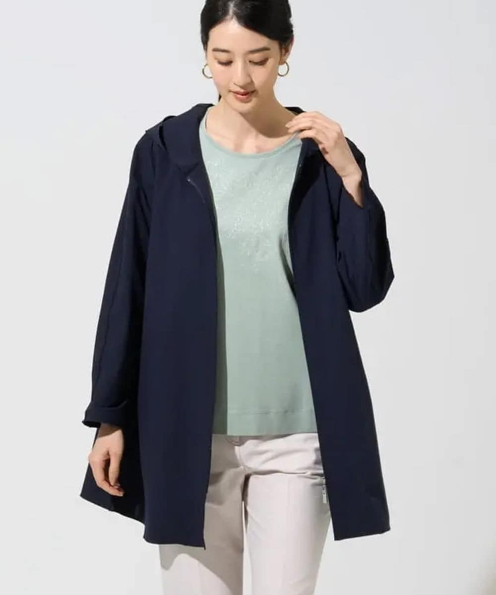 PRJGF17450 CHRISTIAN AUJARD(クリスチャン・オジャール) [撥水]ストレッチタフタジャケット ネイビー