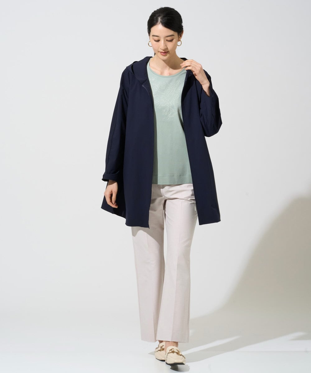 PRJGF17450 CHRISTIAN AUJARD(クリスチャン・オジャール) [撥水]ストレッチタフタジャケット ネイビー