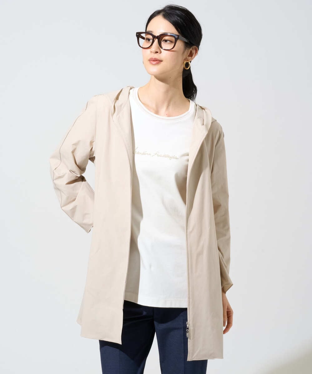 PRJGF17450 CHRISTIAN AUJARD(クリスチャン・オジャール) [撥水]ストレッチタフタジャケット ベージュ