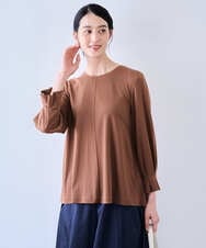 PRKAH12330 CHRISTIAN AUJARD(クリスチャン・オジャール) [セットアップ対応]Aラインドライポンチカットソー ソフトブラウン