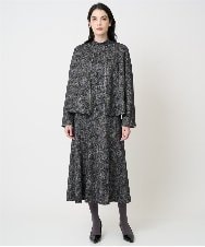 PRKCD09540 CHRISTIAN AUJARD(クリスチャン・オジャール) [セットアップ対応]ラメジャージー羽織り ブラック