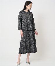 PRKCD09540 CHRISTIAN AUJARD(クリスチャン・オジャール) [セットアップ対応]ラメジャージー羽織り ブラック