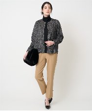 PRKCD09540 CHRISTIAN AUJARD(クリスチャン・オジャール) [セットアップ対応]ラメジャージー羽織り ブラック