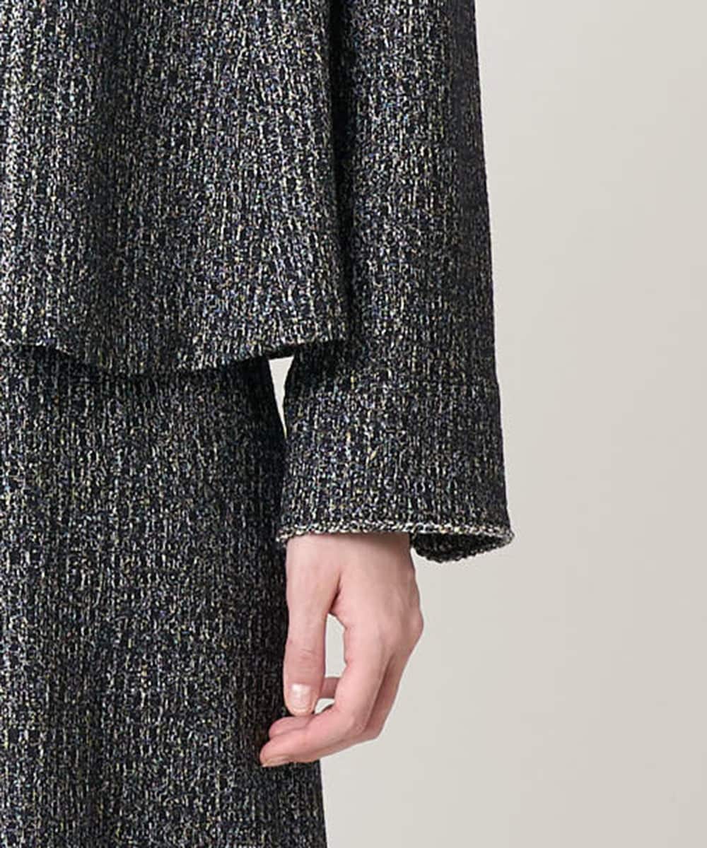 PRKCD09540 CHRISTIAN AUJARD(クリスチャン・オジャール) [セットアップ対応]ラメジャージー羽織り ブラック