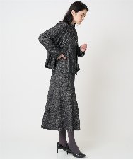 PRKCD09540 CHRISTIAN AUJARD(クリスチャン・オジャール) [セットアップ対応]ラメジャージー羽織り ブラック