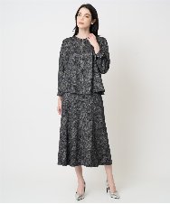 PRKCD09540 CHRISTIAN AUJARD(クリスチャン・オジャール) [セットアップ対応]ラメジャージー羽織り ブラック