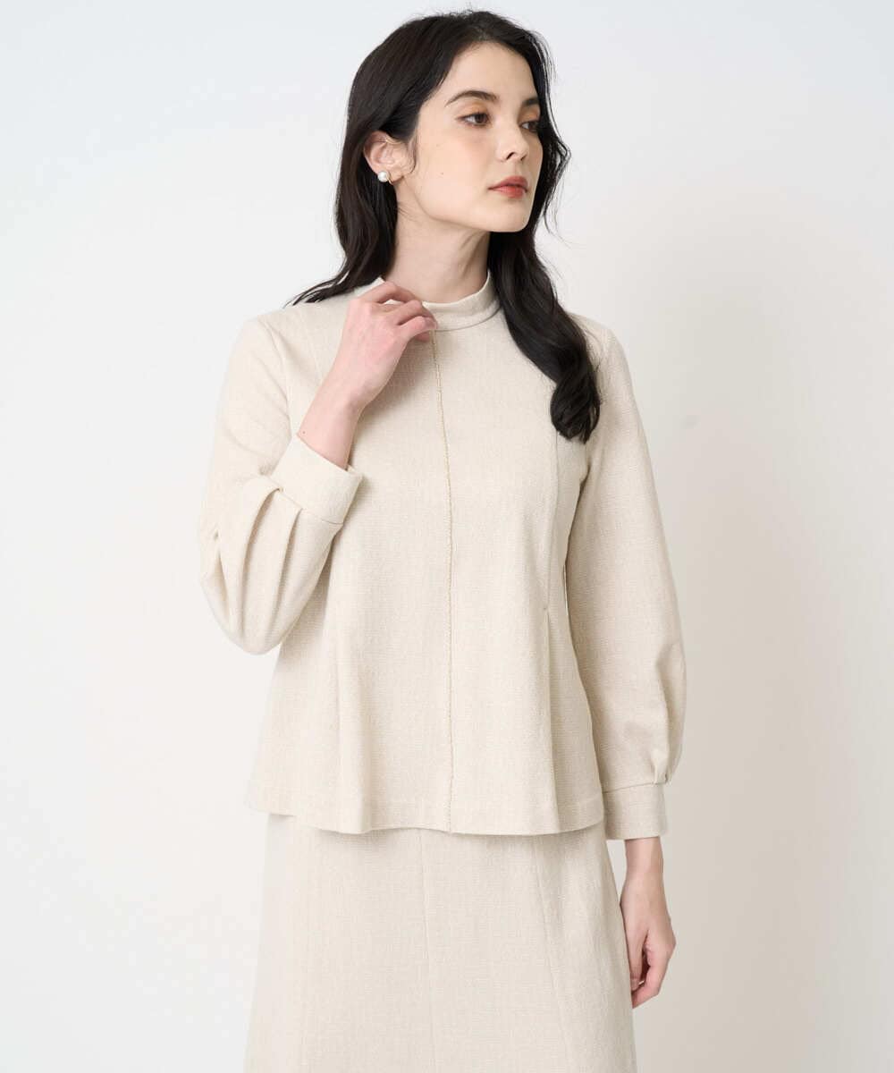 PRKCD10390 CHRISTIAN AUJARD(クリスチャン・オジャール) [セットアップ対応]ラメジャージープルオーバー アイボリー