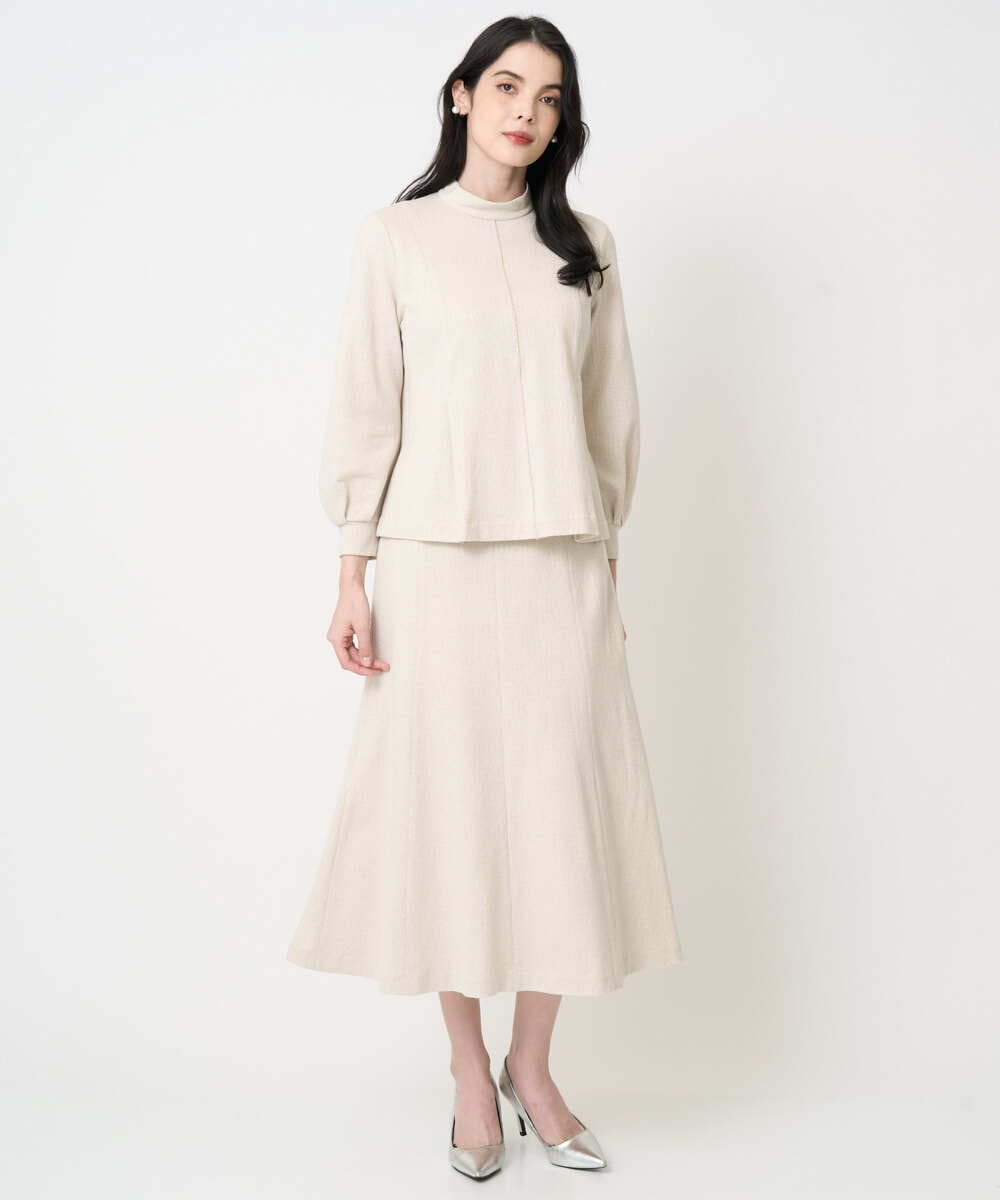 PRKCD10390 CHRISTIAN AUJARD(クリスチャン・オジャール) [セットアップ対応]ラメジャージープルオーバー アイボリー