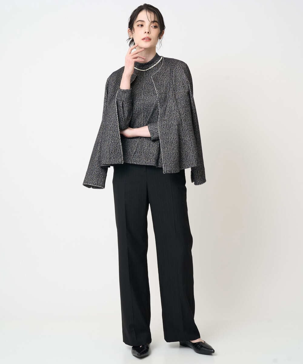 PRKCD10390 CHRISTIAN AUJARD(クリスチャン・オジャール) [セットアップ対応]ラメジャージープルオーバー ブラック