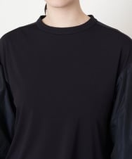 PRKCV11330 CHRISTIAN AUJARD(クリスチャン・オジャール) 袖コンシャスカットソー 濃紺