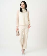 PRKEE05290 CHRISTIAN AUJARD(クリスチャン・オジャール) フラワーチュールレースカットソー アイボリー