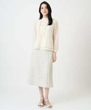 PRKEE05290 CHRISTIAN AUJARD(クリスチャン・オジャール) フラワーチュールレースカットソー アイボリー