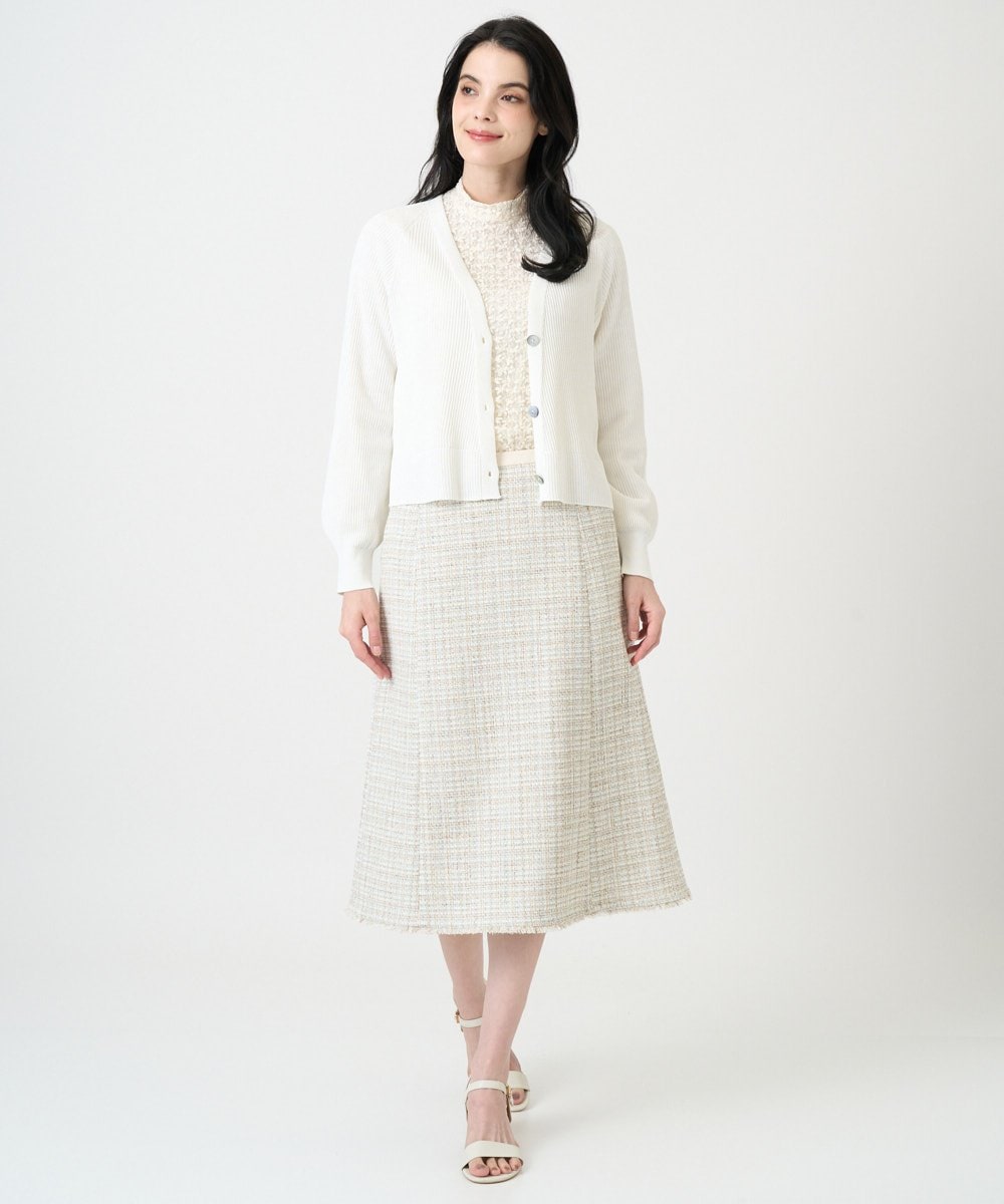 PRKEE05290 CHRISTIAN AUJARD(クリスチャン・オジャール) フラワーチュールレースカットソー アイボリー