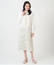 PRKEE05290 CHRISTIAN AUJARD(クリスチャン・オジャール) フラワーチュールレースカットソー アイボリー