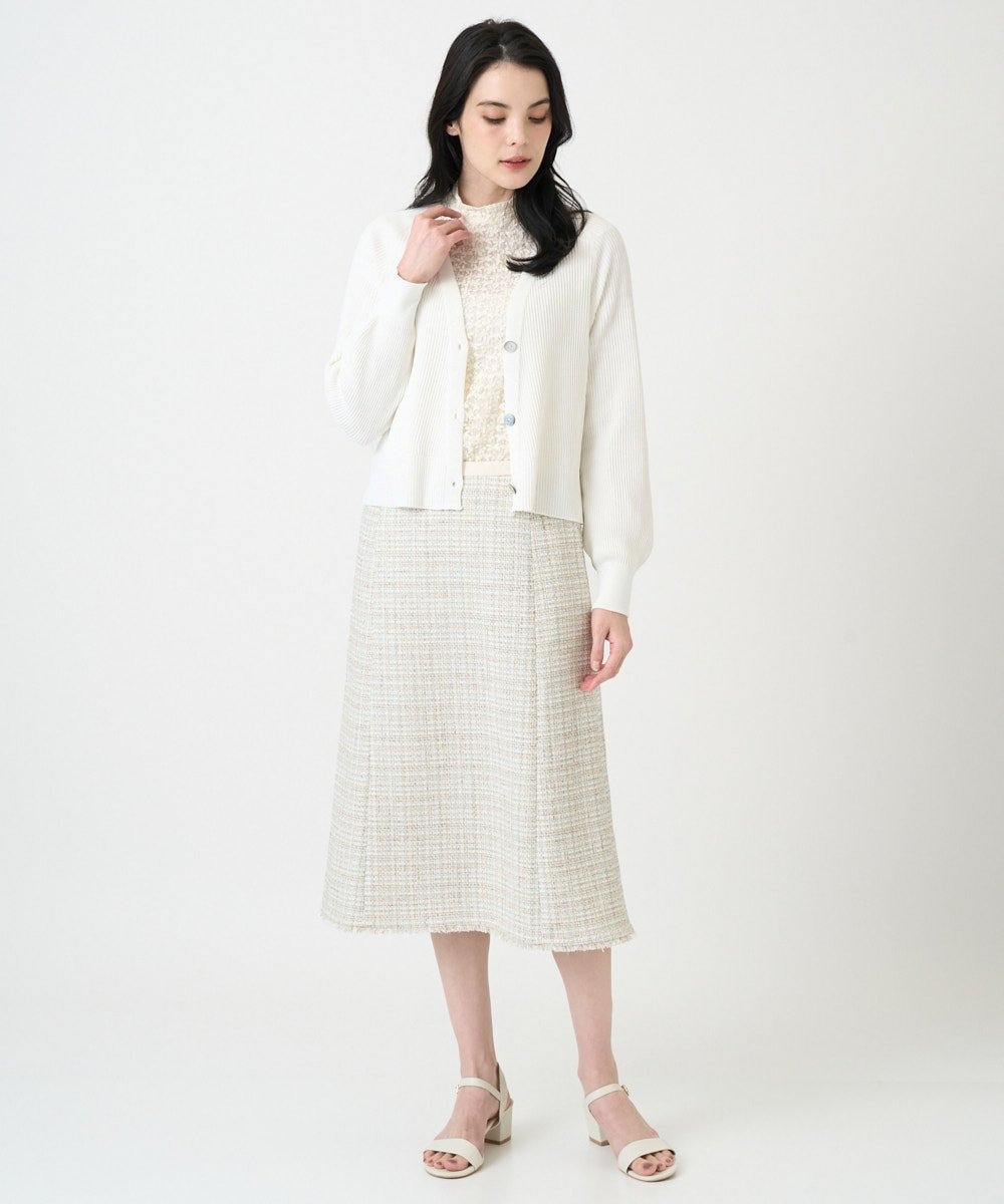 PRKEE05290 CHRISTIAN AUJARD(クリスチャン・オジャール) フラワーチュールレースカットソー アイボリー