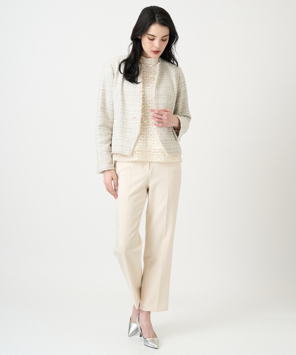 PRKEE05290 CHRISTIAN AUJARD(クリスチャン・オジャール) フラワーチュールレースカットソー アイボリー