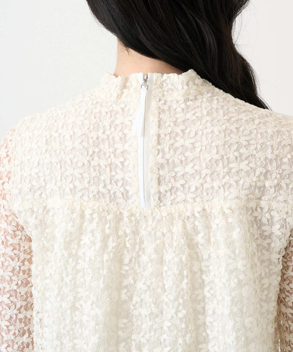 PRKEE05290 CHRISTIAN AUJARD(クリスチャン・オジャール) フラワーチュールレースカットソー アイボリー