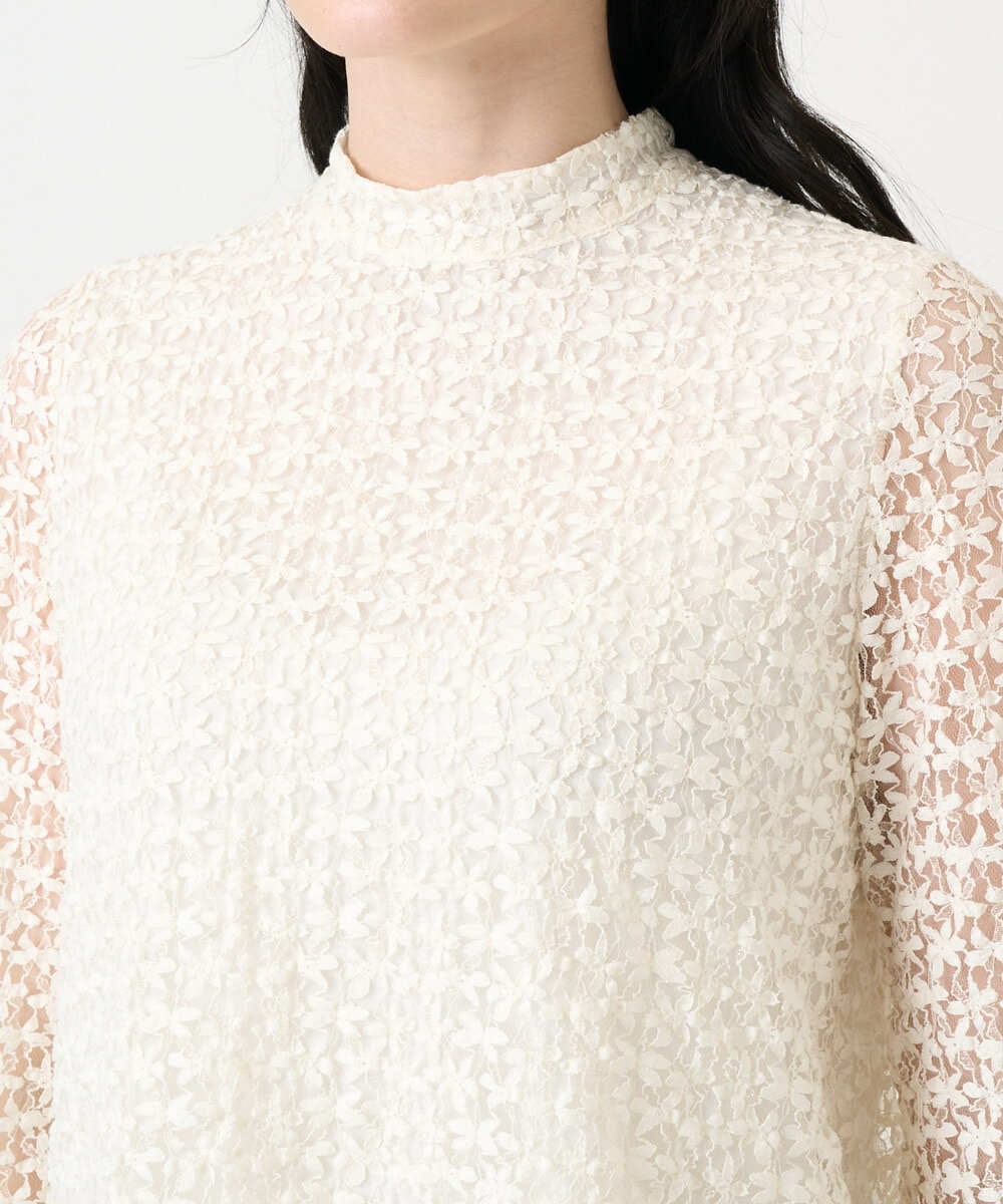 PRKEE05290 CHRISTIAN AUJARD(クリスチャン・オジャール) フラワーチュールレースカットソー アイボリー