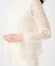 PRKEE05290 CHRISTIAN AUJARD(クリスチャン・オジャール) フラワーチュールレースカットソー アイボリー