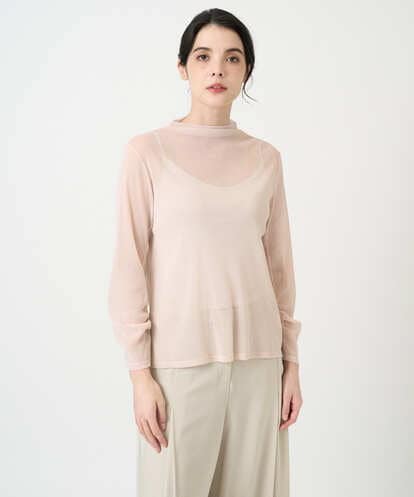 PRKEE17180 CHRISTIAN AUJARD 長袖ラメチュールカットソー