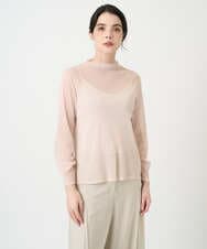 PRKEE17180 CHRISTIAN AUJARD(クリスチャン・オジャール) 長袖ラメチュールカットソー ピンク