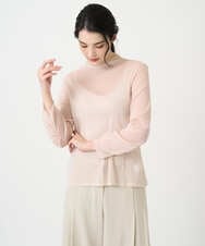 PRKEE17180 CHRISTIAN AUJARD(クリスチャン・オジャール) 長袖ラメチュールカットソー ピンク