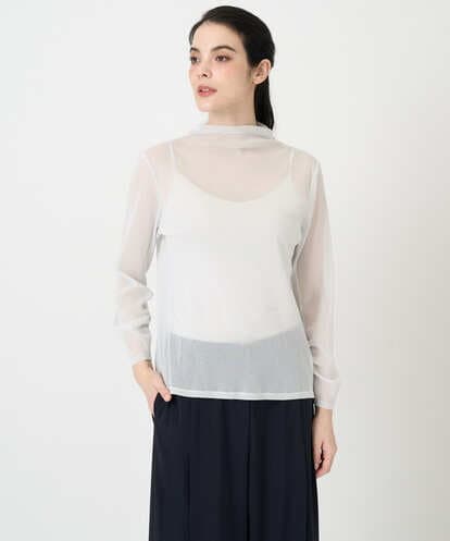 PRKEE17180 CHRISTIAN AUJARD 長袖ラメチュールカットソー