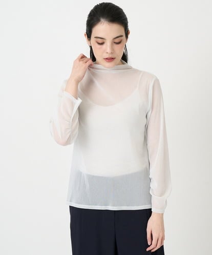 PRKEE17180 CHRISTIAN AUJARD 長袖ラメチュールカットソー