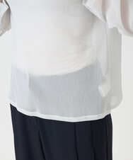 PRKEE17180 CHRISTIAN AUJARD(クリスチャン・オジャール) 長袖ラメチュールカットソー ライトグレー