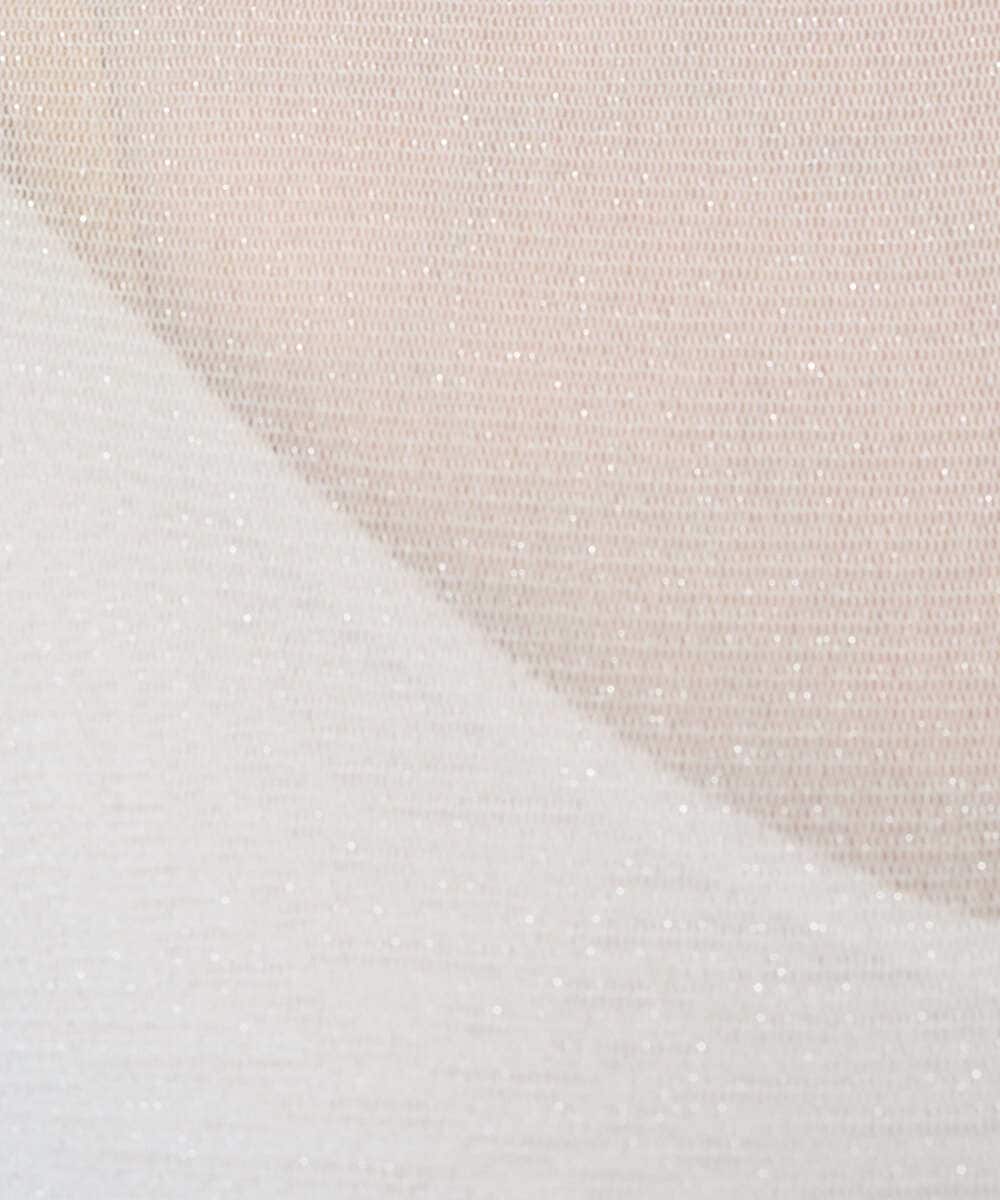 PRKEE17180 CHRISTIAN AUJARD(クリスチャン・オジャール) 長袖ラメチュールカットソー ライトグレー