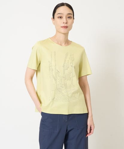 PRKGA47200 CHRISTIAN AUJARD PARIS風景プリントTシャツ