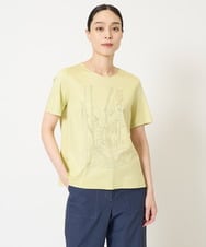 PRKGA47200 CHRISTIAN AUJARD(クリスチャン・オジャール) PARIS風景プリントTシャツ グリーン
