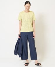 PRKGA47200 CHRISTIAN AUJARD(クリスチャン・オジャール) PARIS風景プリントTシャツ グリーン