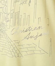 PRKGA47200 CHRISTIAN AUJARD(クリスチャン・オジャール) PARIS風景プリントTシャツ グリーン