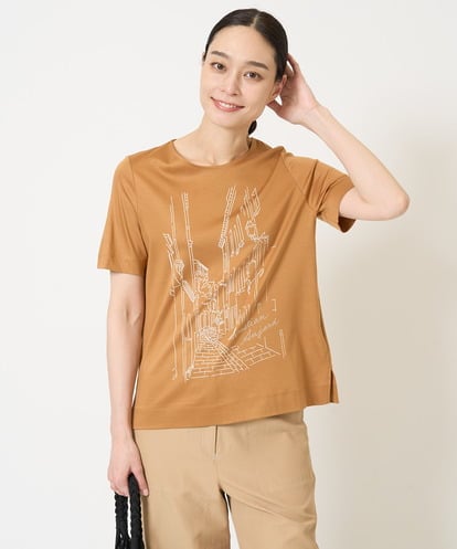 PRKGA47200 CHRISTIAN AUJARD PARIS風景プリントTシャツ