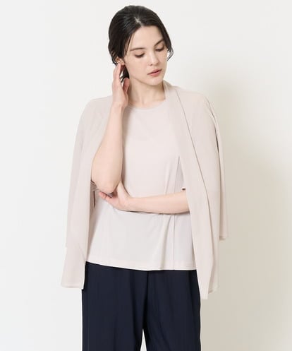 PRKGA68270 CHRISTIAN AUJARD [接触冷感･吸汗速乾/アンサンブル対応]カットソー羽織り