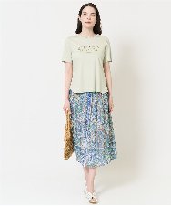PRKGC61200 CHRISTIAN AUJARD(クリスチャン・オジャール) ロゴモチーフTシャツ グリーン
