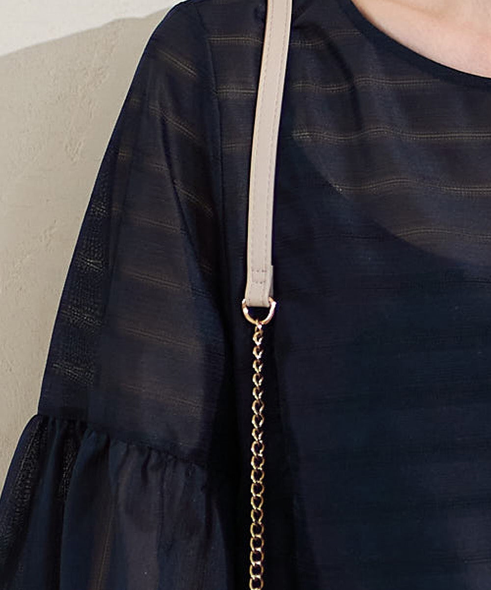 PRKGD24270 CHRISTIAN AUJARD(クリスチャン・オジャール) シアーボーダーカットソー ネイビー